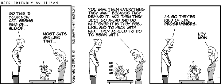 Programmers are like cats